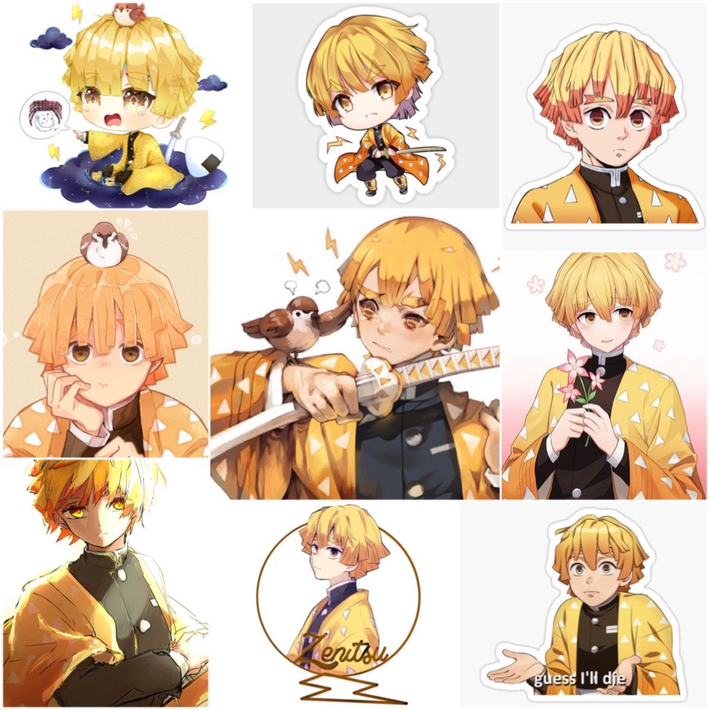 Set 60 Sticker Agatsuma Zenitsu