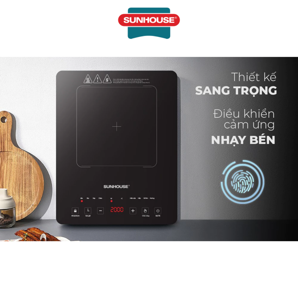 Bếp từ Sunhouse SHD6805 - Hàng Chính Hãng
