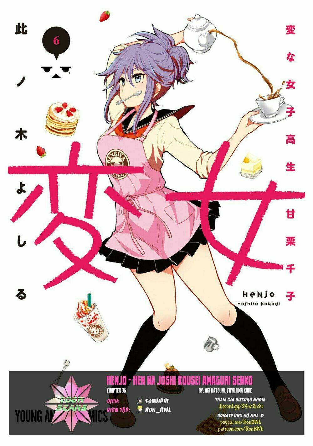 Henjo - Hen Na Joshi Kousei Amaguri Chiko Chapter 36 - Trang 0