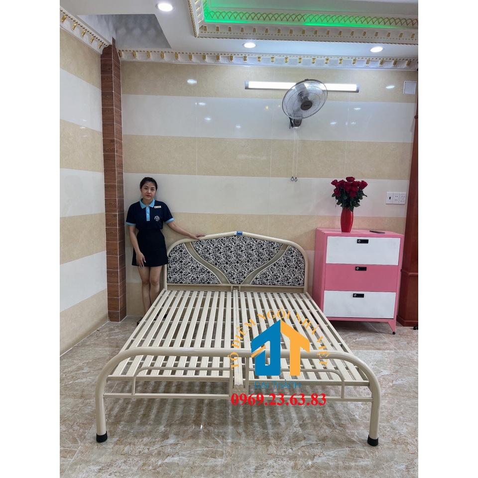 Giường sắt kiểu tròn 1m8 dài 2m
