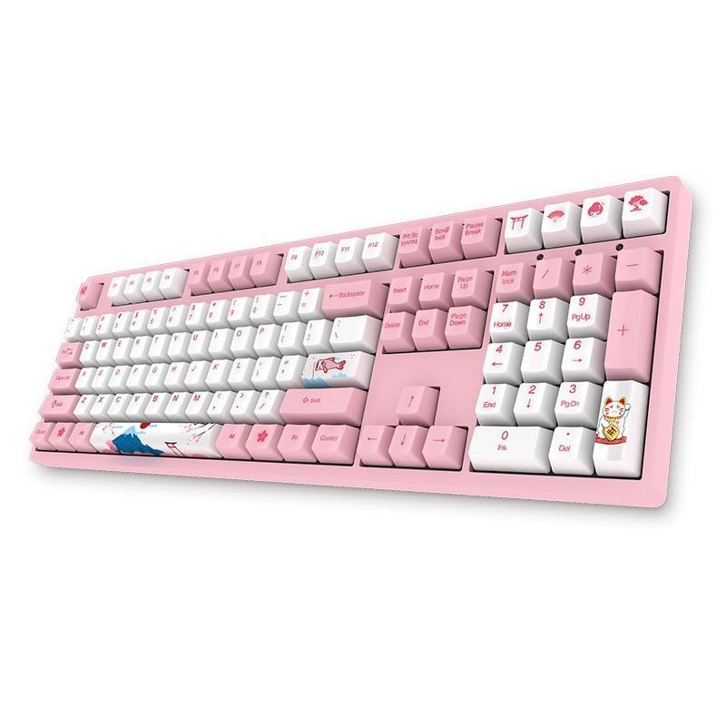 Bàn phím cơ Akko World Tour - Tokyo 3108 Akko switch v2 - Cổng USB - Hàng Chính Hãng