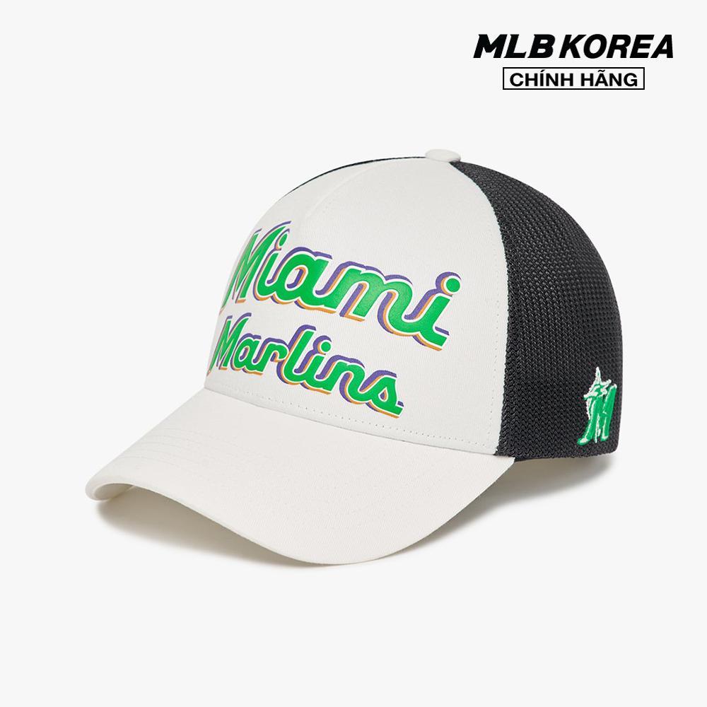 MLB - Nón bóng chày unisex phối lưới Sunny Beach Mesh 3AMCU0133-05WHS