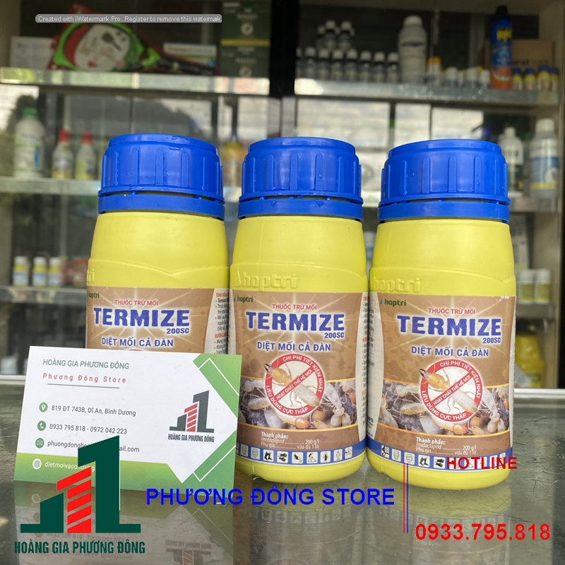Thuốc dệt mối và phòng mối Termize 200SC _ chai 250ml