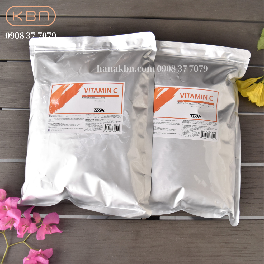 Combo 2 Bột Mặt Nạ Vitamin C TBM 1000g Tặng 10 Mặt Nạ Soothing - Sáng Da, Ngừa Lão Hóa (Chính Hãng)