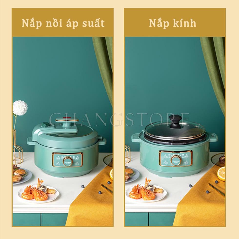 Nồi Áp Suất Nội Địa Trung Đa Chức Năng 3L Nấu Lẩu, Nấu Cơm, Hầm, Nấu Soup, Chiên, Xào