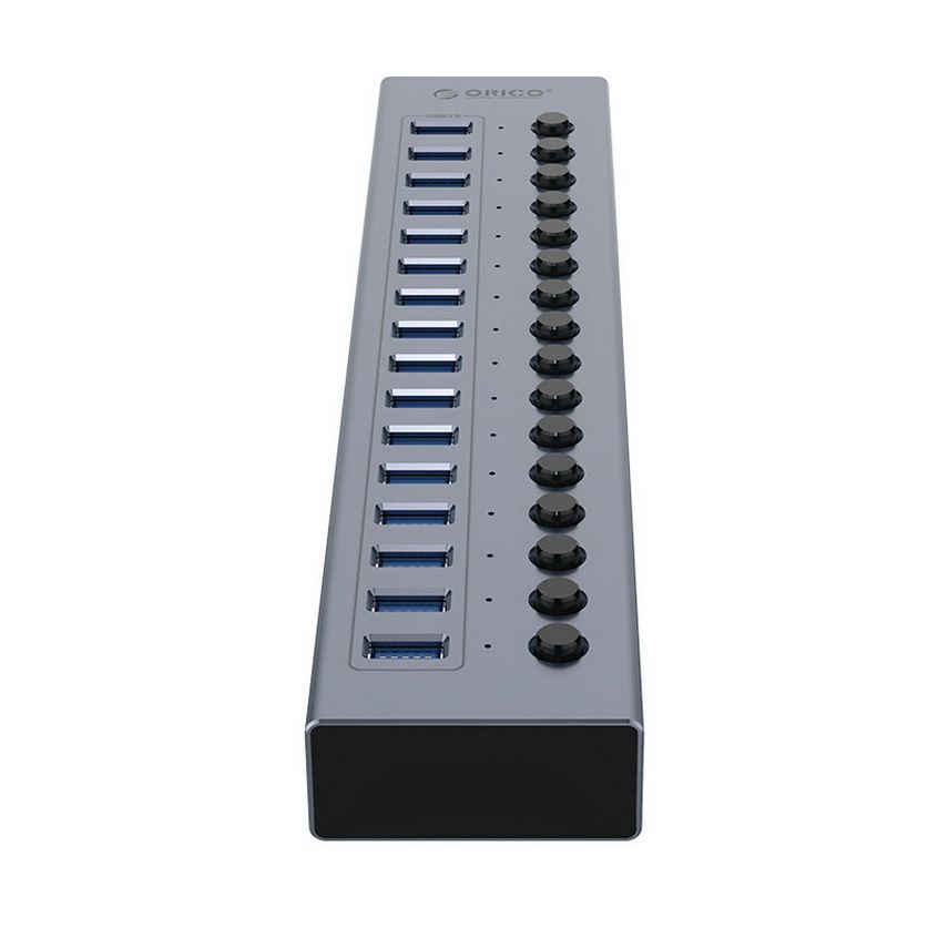 Bộ chia USB Hub 16 cổng USB 3.0, Xám, ORICO BT2U3-16AB-GY - HÀNG CHÍNH HÃNG