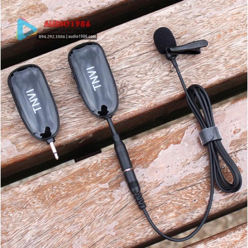 Micro không dây đeo cài ve áo TNVI-V1 UHF Wireless thu âm, trợ giảng