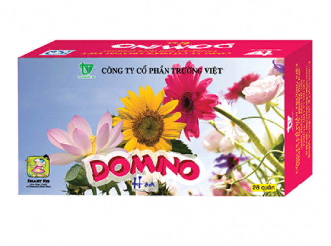 Domino giấy chủ đề các loài hoa, Board game trí tuệ, giáo cụ mầm non