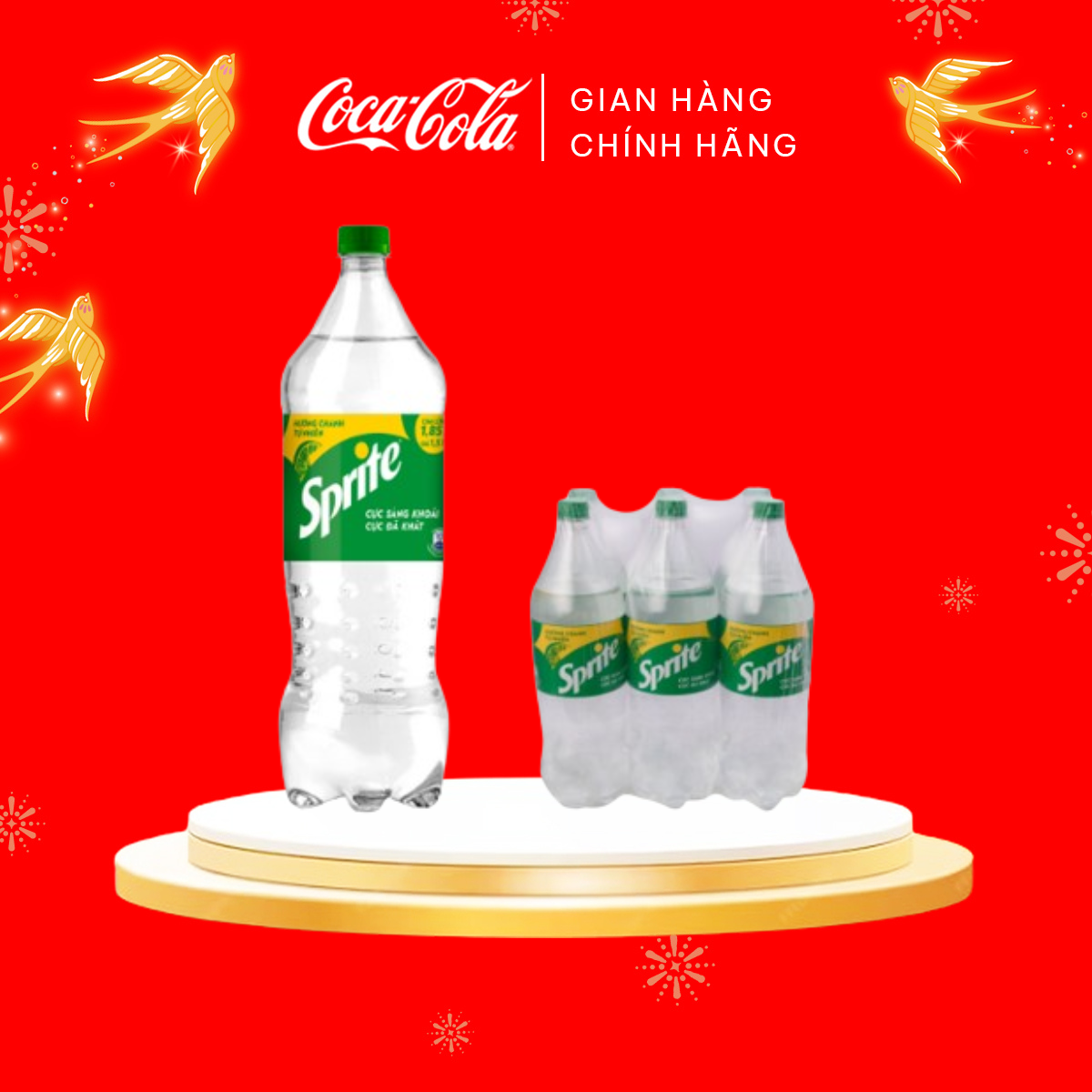 Nước Giải Khát Có Gas Sprite chai 1.5L