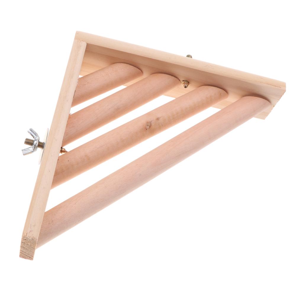 Pet Chinchilla Squirrel Parrot Toy Bird Perch Platform Stand Corner Cage Raw
