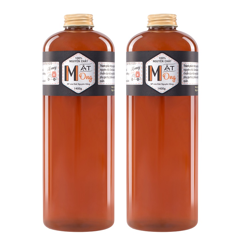 Mật ong nội địa Thế Hồng 1400g combo 2 chai