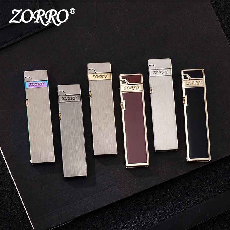 Hộp Quẹt Bật Lửa Xăng Đá Zorro Z725 Siêu Mỏng Tặng Kèm Dụng Cụ Văn Ốc - Nhiều Màu