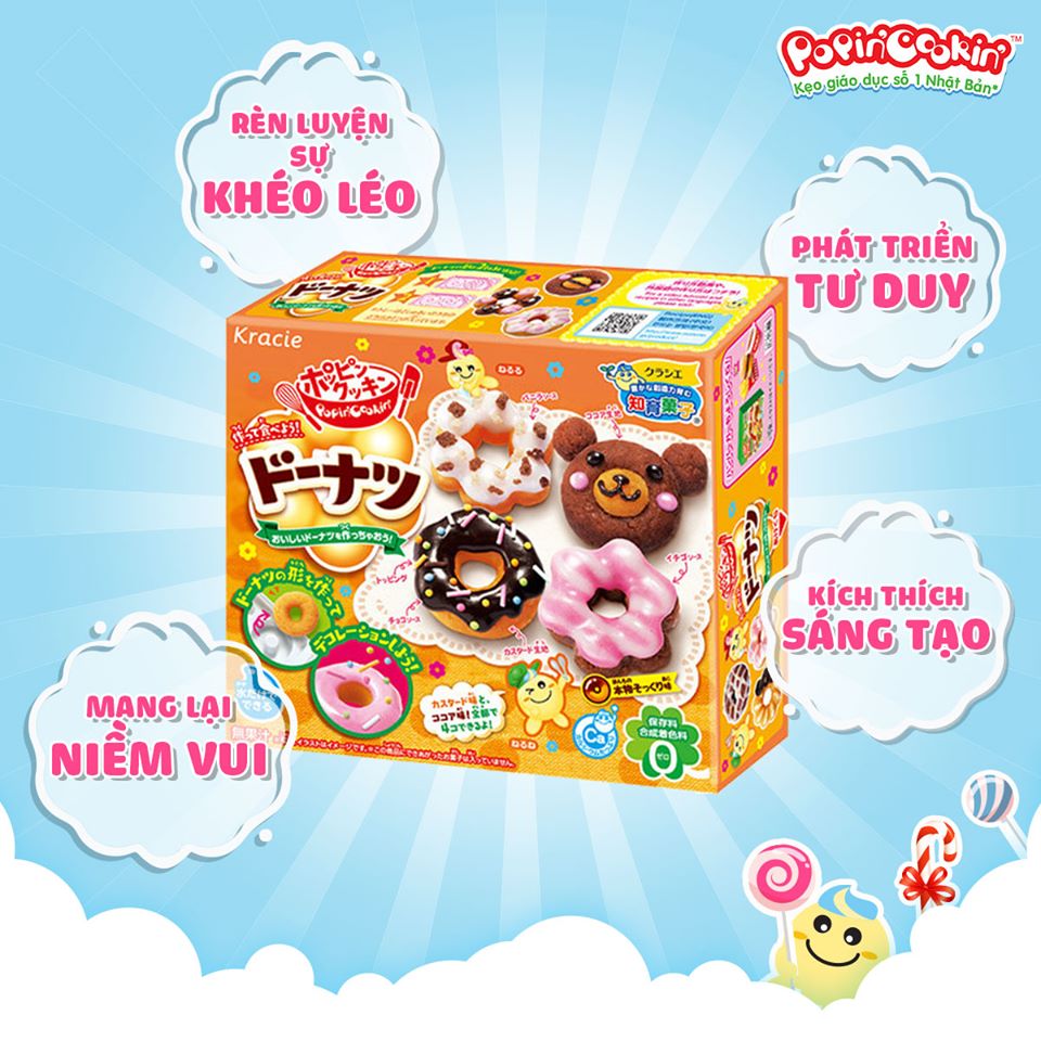 Kẹo sáng tạo popin cookin bánh donuts - Donuts