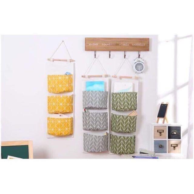 Túi vải treo đồ 3 tầng đa năng