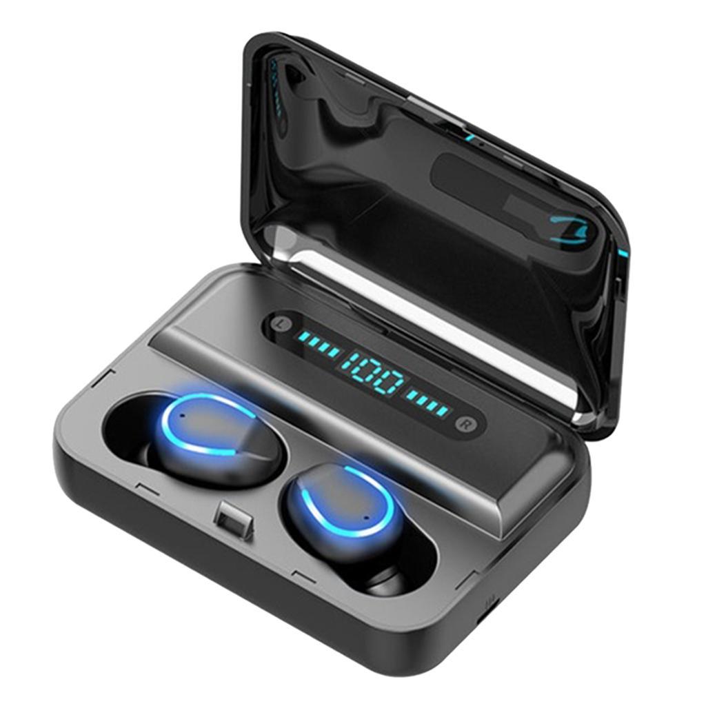 2X Mini Wireless Bluetooth 5.0 Earphones Stereo Sports Headsets Black