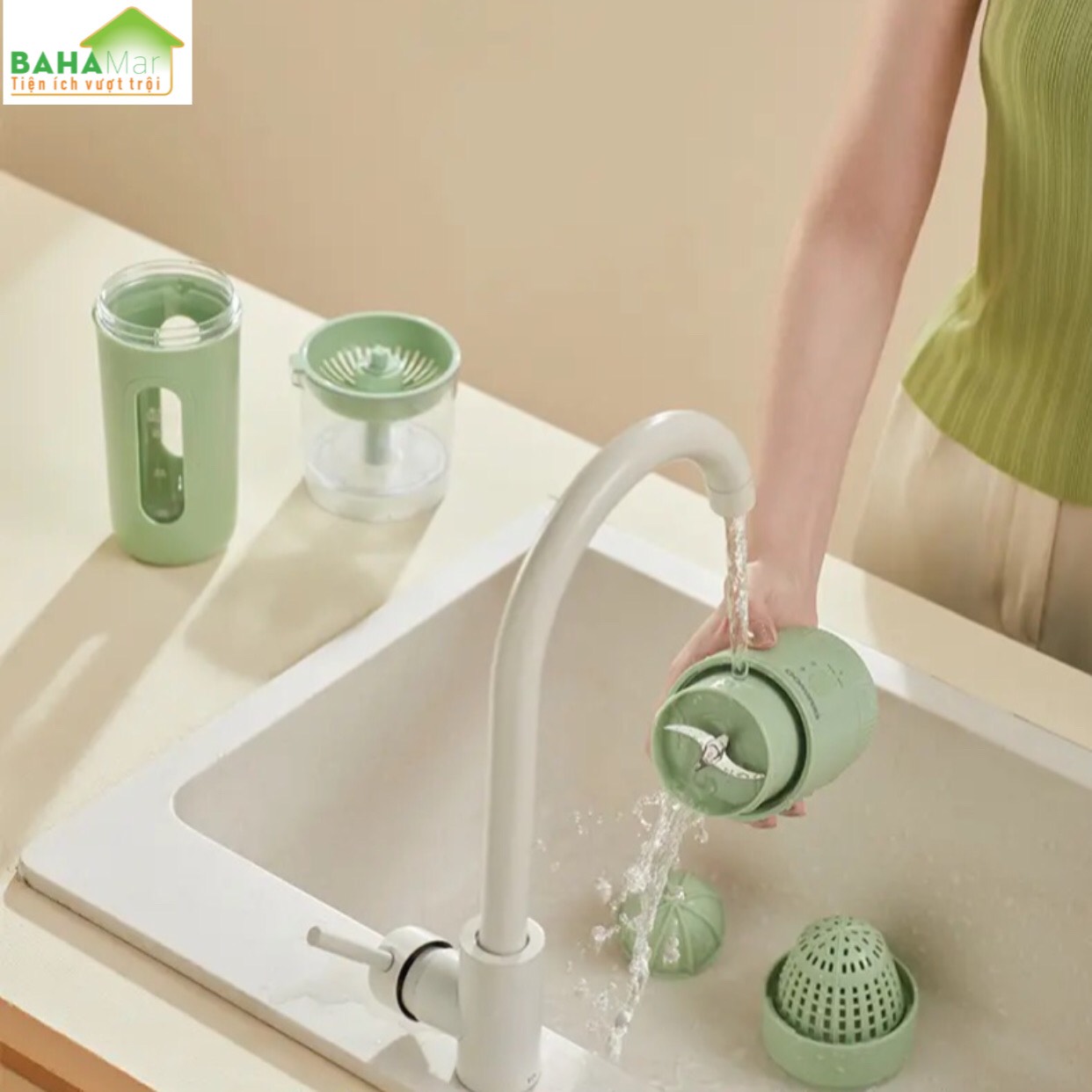 MÁY ĐA NĂNG VẮT CAM, ÉP TRÁI CÂY XAY SINH TỐ SẠC ĐIỆN TIỆN MANG THEO KHẮP NƠI "BAHAMAR" Có thể điều chỉnh 2 tốc độ, 45RPM và 18000RPM