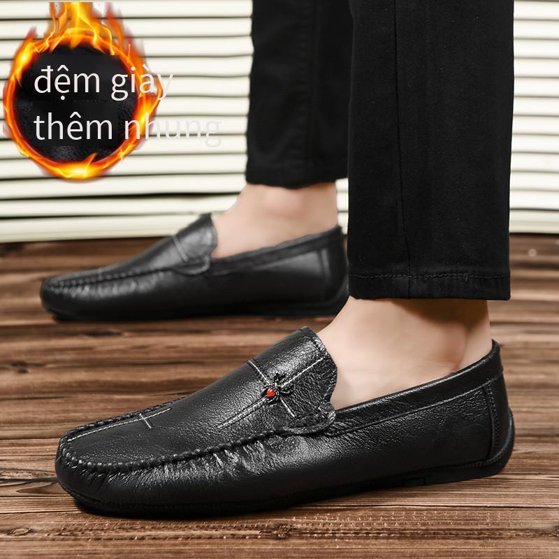 Đảm bảo chất lượng giày da giao hàng nhanh ins lưới đỏ giày công sở size lớn ngoài trời