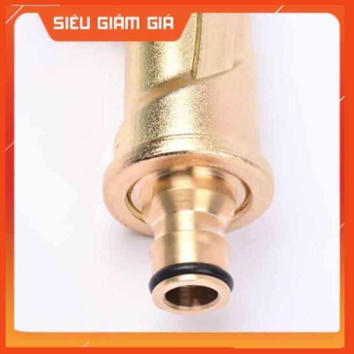 Bộ dây vòi xịt nước rửa xe, tưới cây . tăng áp 3 lần, loại 7m, 10m 206701-3 đầu đồng, cút đồng
