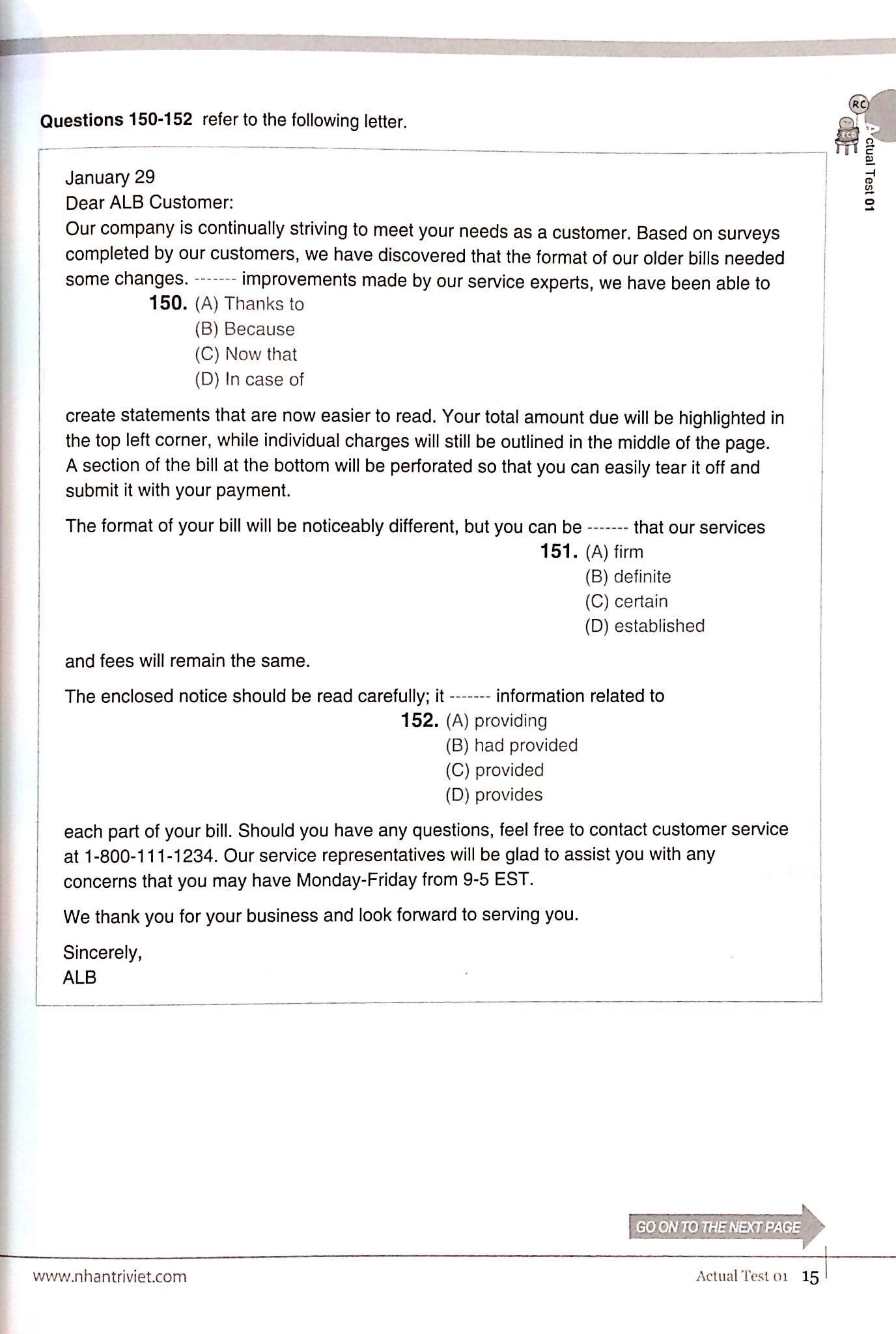 Economy TOEIC RC1000 Volume 2