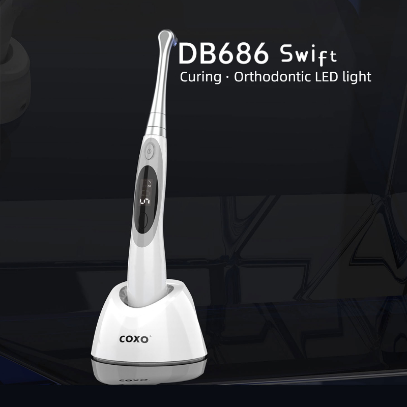 COXO DB686 Swift LED Nha khoa Đèn chữa bệnh không dây Đèn LED không dây có thể điều chỉnh Đèn chữa bệnh bằng ánh sáng xanh
