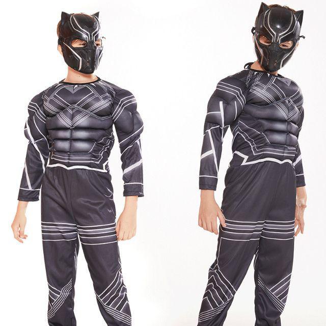 (CÓ SẴN) Trang Phục Hóa Trang Chiến Binh Báo Đen Black Panther, Bộ Đồ Hoá Trang Chiến Binh Báo Đen Trong Avengers Cho Bé
