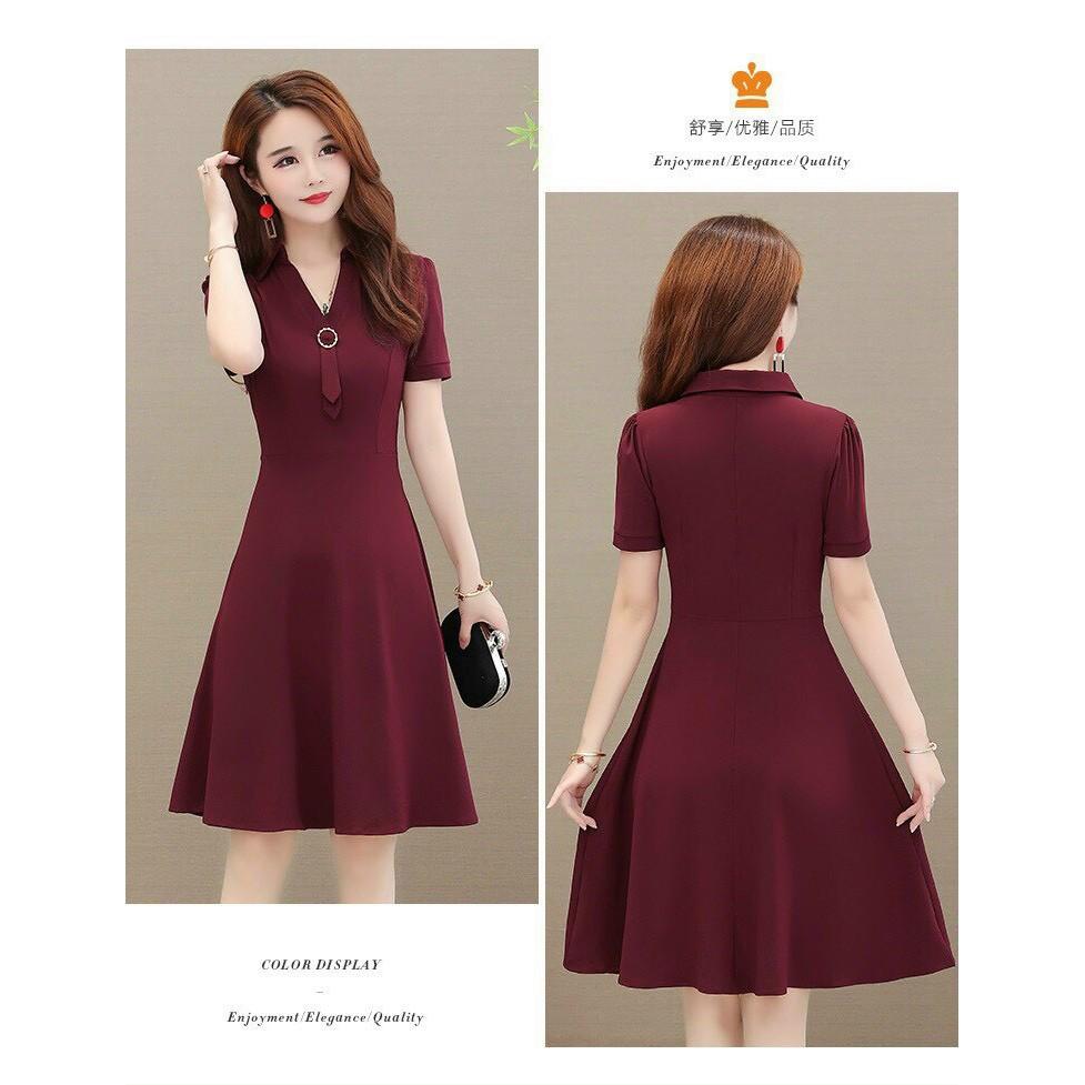 ĐẦM COTTON LẠNH,THẮT NƠ,HỌA TIẾT TRƠN,ĐẶC BIỆT LÀ CHẤT LIỆU VÃI THOÁNG MÁT