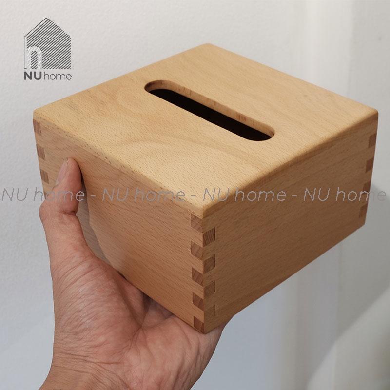 Hộp giấy Vuông - Bako, được thiết kế đơn giản bằng chất liệu gỗ cao cấp