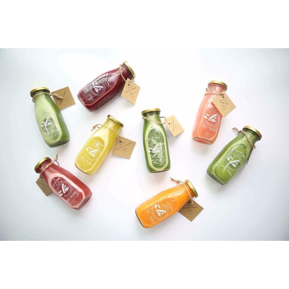 Bộ 10 chai thủy tinh 200ml nắp thiếc, 10 hũ thủy tinh đựng sữa, yến 200ml