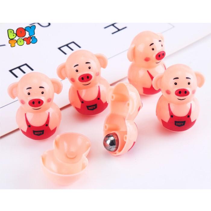 Đồ chơi lật đật mini heo Piggy dễ thương cho bé