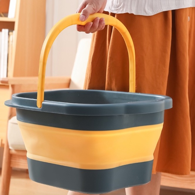 Chậu ngâm chân massage có quai cầm gấp gọn