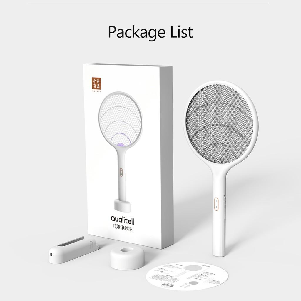 Vợt Điện Diệt Muỗi Xiaomi Qualitell Thiết Kế Lớp Lưới Bắt Muỗi/Ruồi/Côn Trùng Có Thể Treo Tường Tiện Lợi-Hàng chính hãng