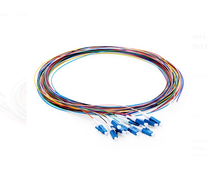 Dây nhảy quang LC UPC 12 Fibers OS2 Single Mode Unjacketed Color - Bunch - Xmethod Network - Hàng chính hãng
