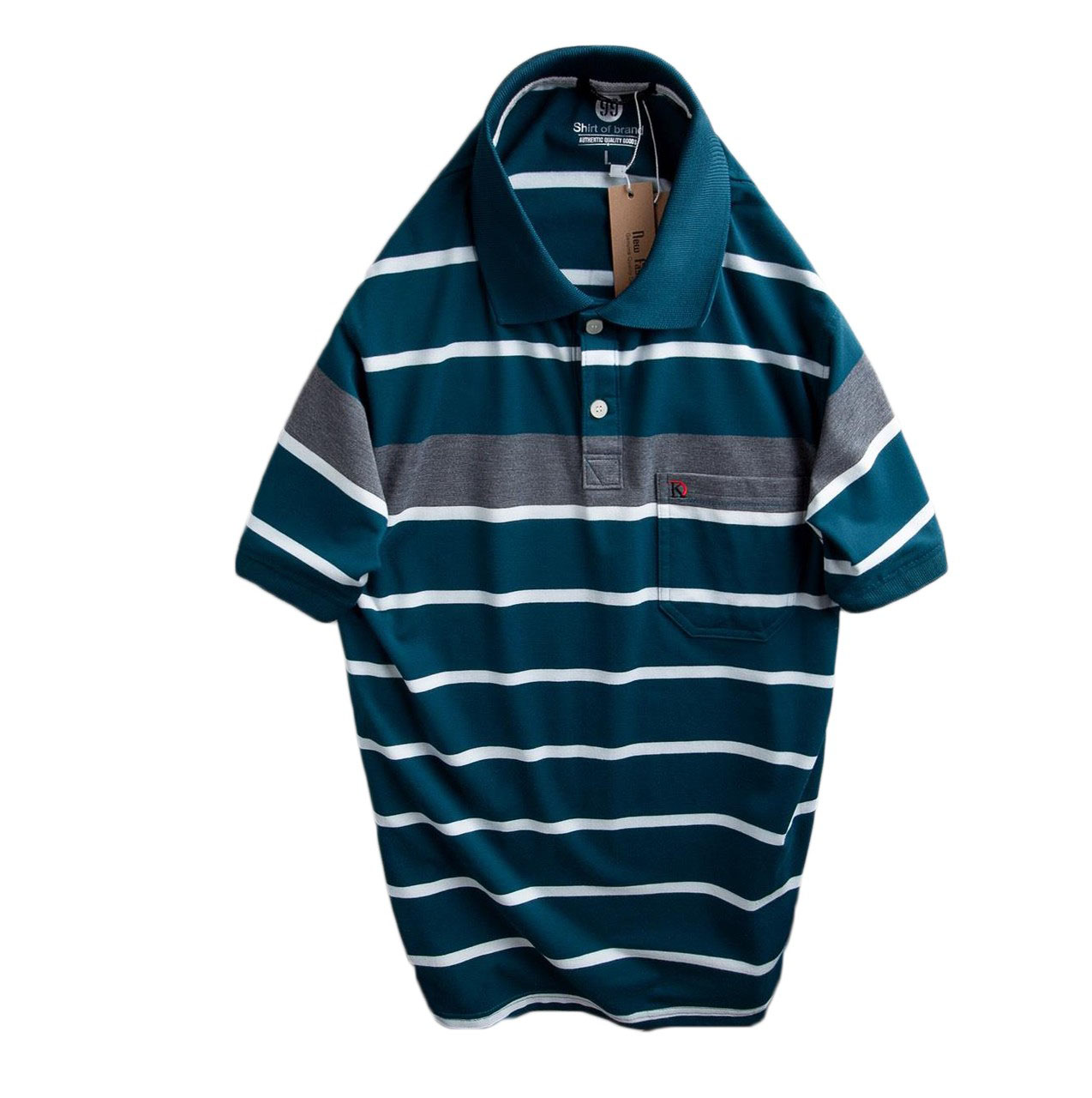 Áo Thun sọc POLO Nam thời trang Có Túi Cao Cấp AS109