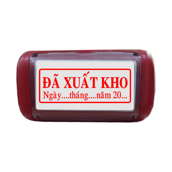 Con dấu liền mực Đã Xuất Kho có ngày tháng năm