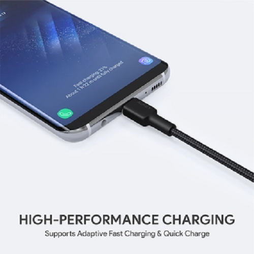 Cáp Aukey USB-A to USB-C dây dù 0.9 mét CB-CD30 hàng chính hãng