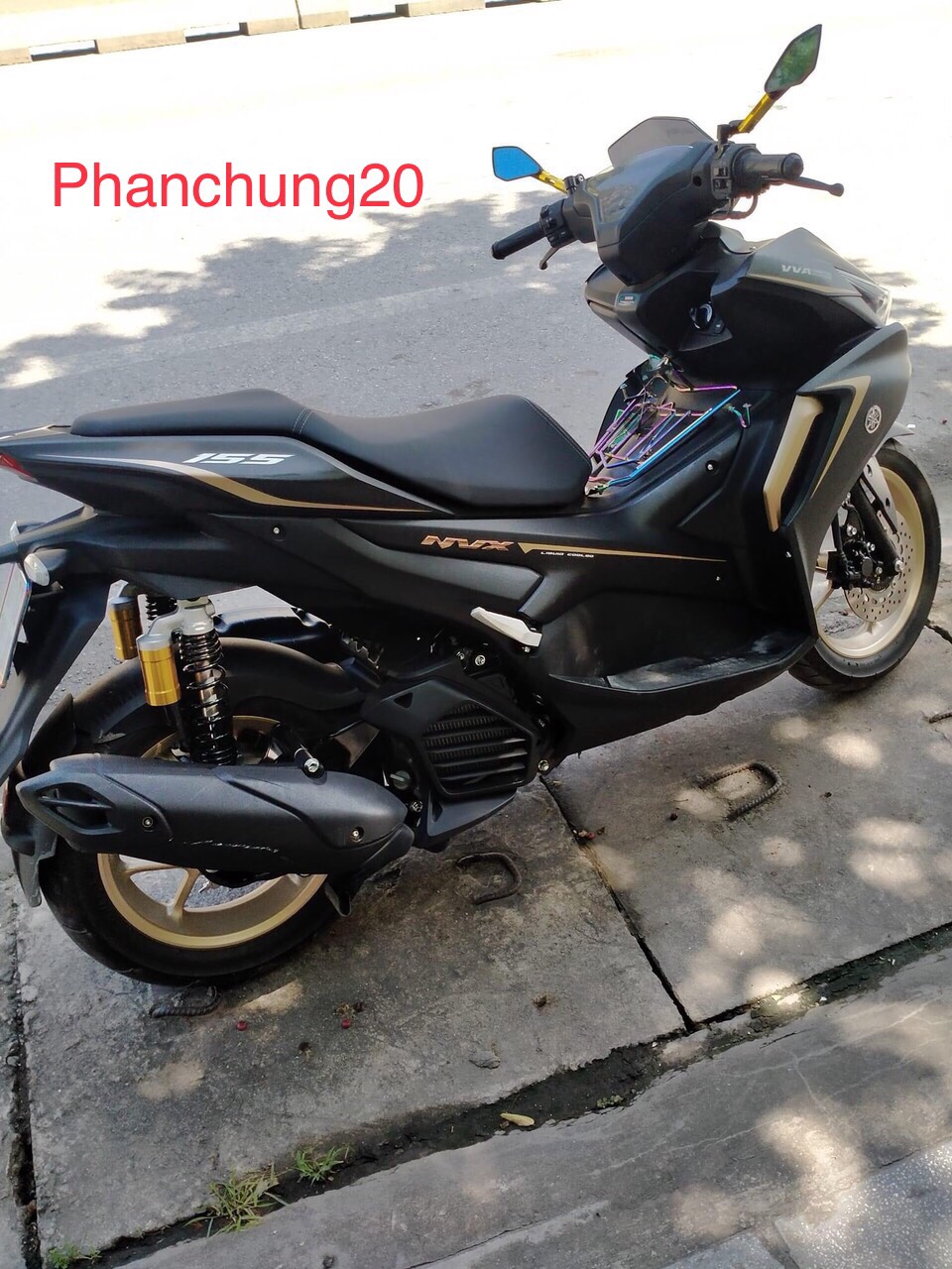 BAGA GIỮA / KẸP MẠNH DÙNG CHO ĐỜI XE NVX 2021 2022 2023 - TITAN HÀNG CHUẨN 10 LY