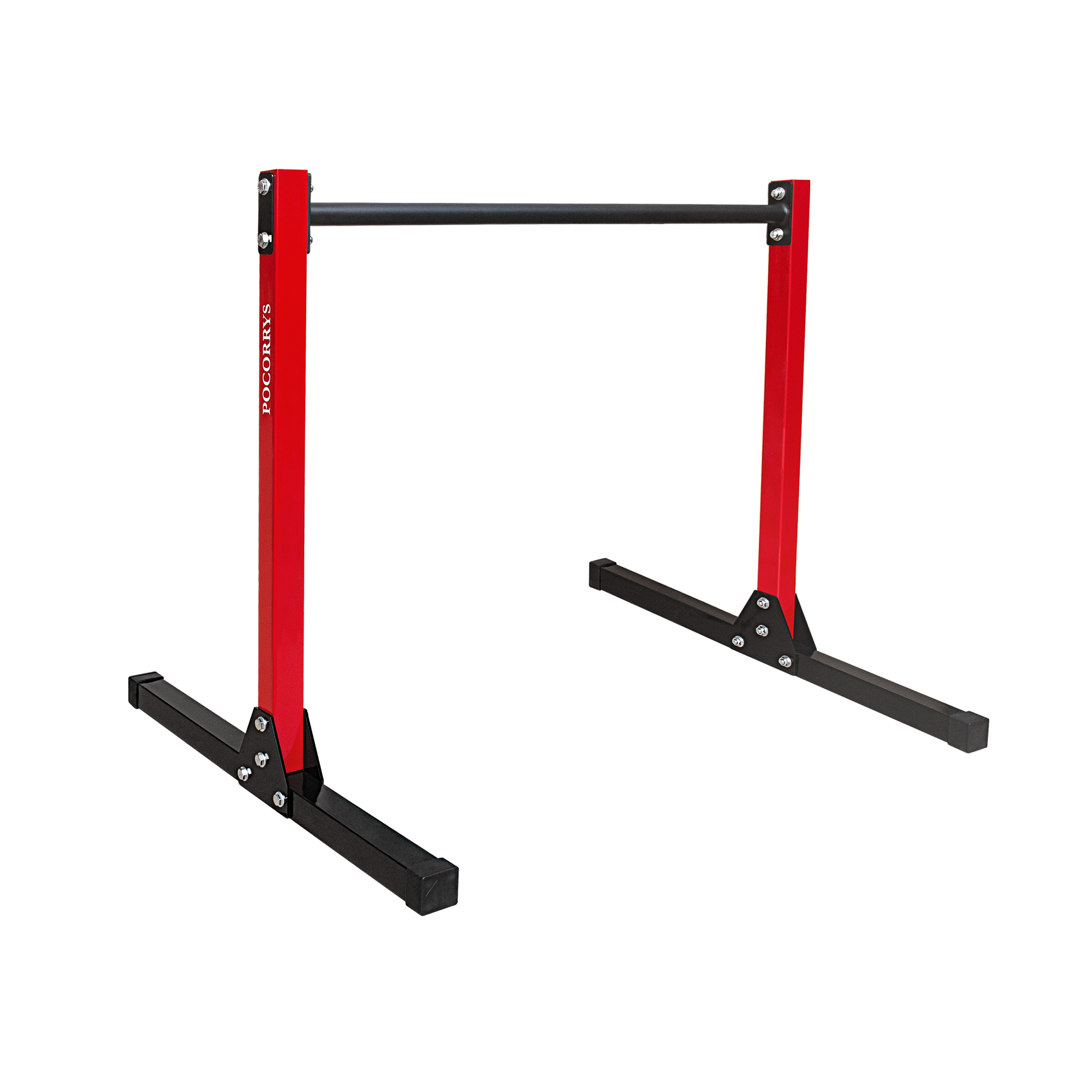 Xà đơn Calisthenics, Single Bar/Static Bar cao 1m, Pocorrys SGB-05, màu đỏ