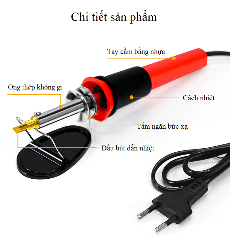 Mỏ hàn dạng bút cầm tay chuyên dụng tích hợp 26 đầu phụ kiện thay thế, an toàn khi thao tác ( TẶNG ĐÈN PIN MINI CHUYÊN DỤNG SIÊU SÁNG KHÔNG DÙNG PIN -  Màu ngẫu nhiên )