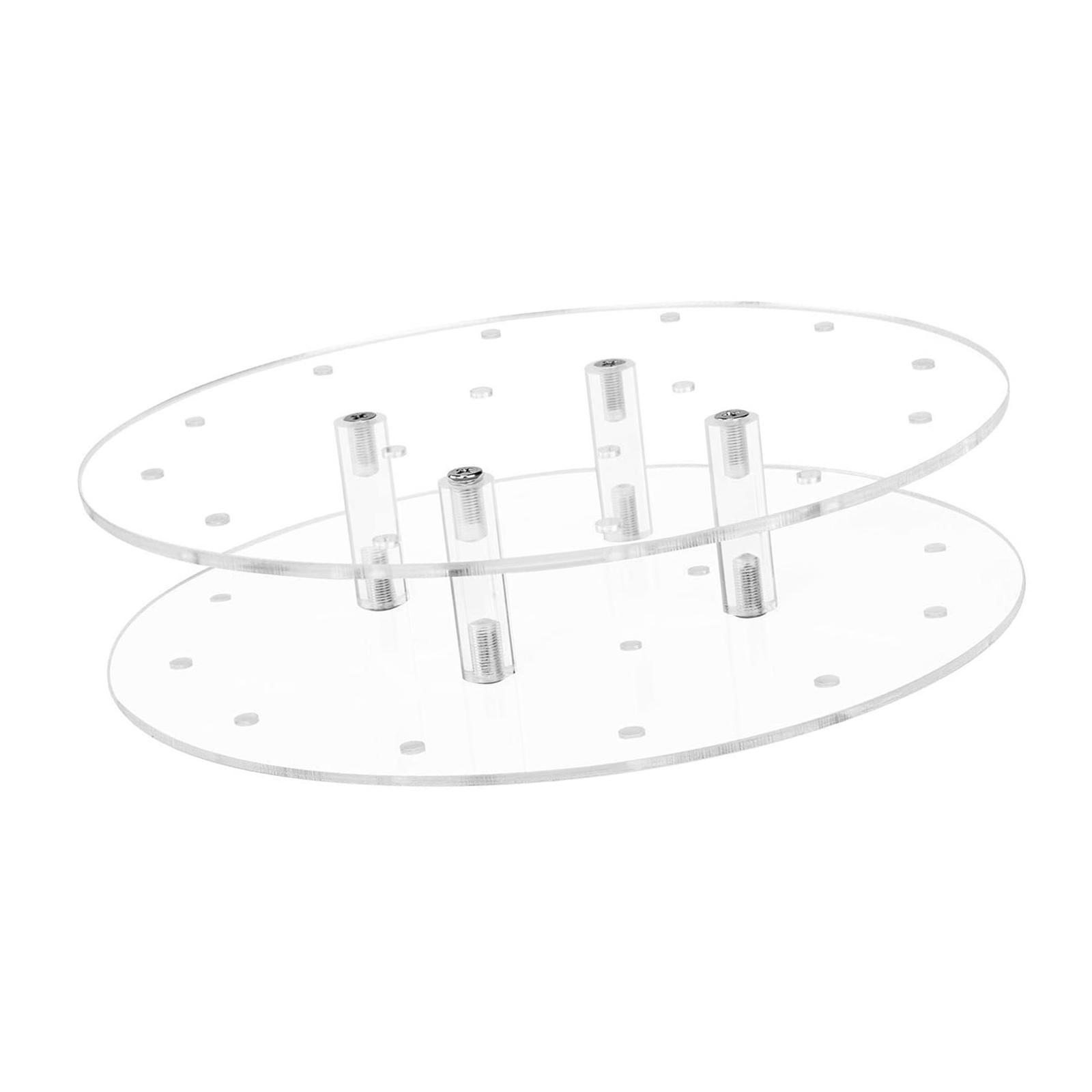Clear Acrylic Cake Display Stand 16 Holes Cake Holder for Thanksgiving Decor