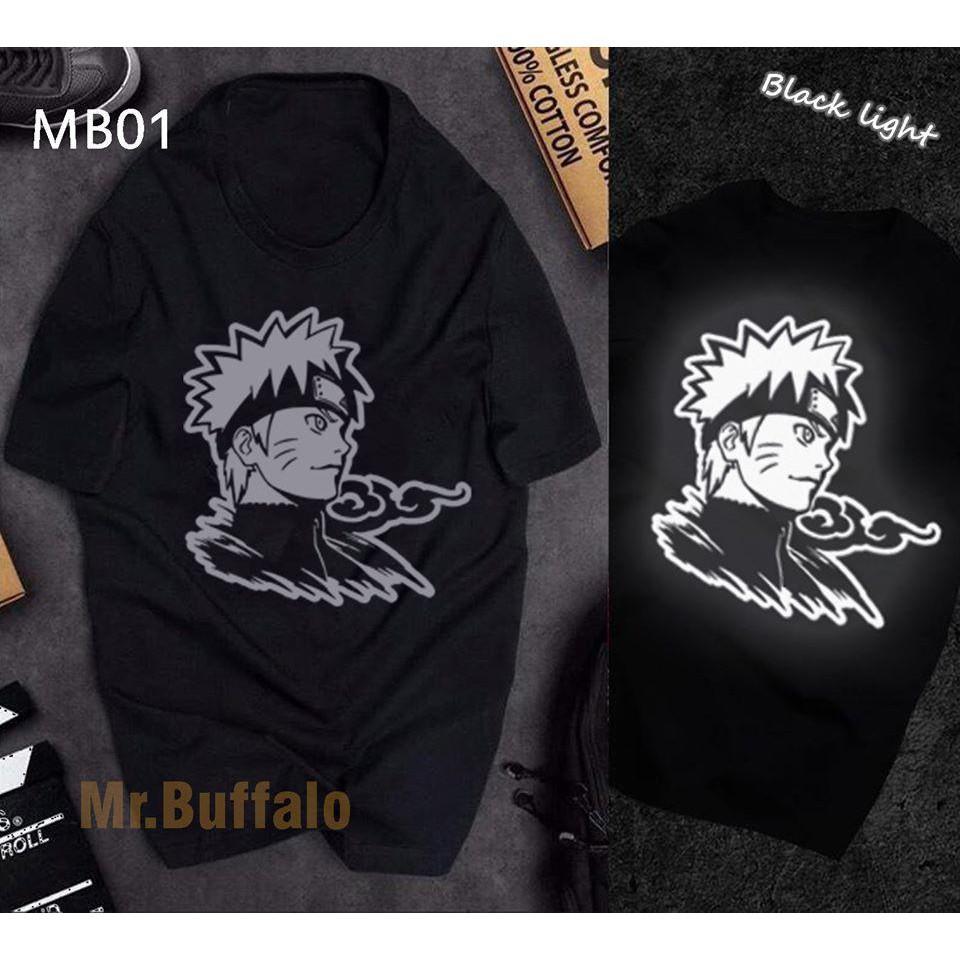Áo Tay Lỡ Unisex Phản Quang Form Rộng Vải Mịn Đủ size - Naruto