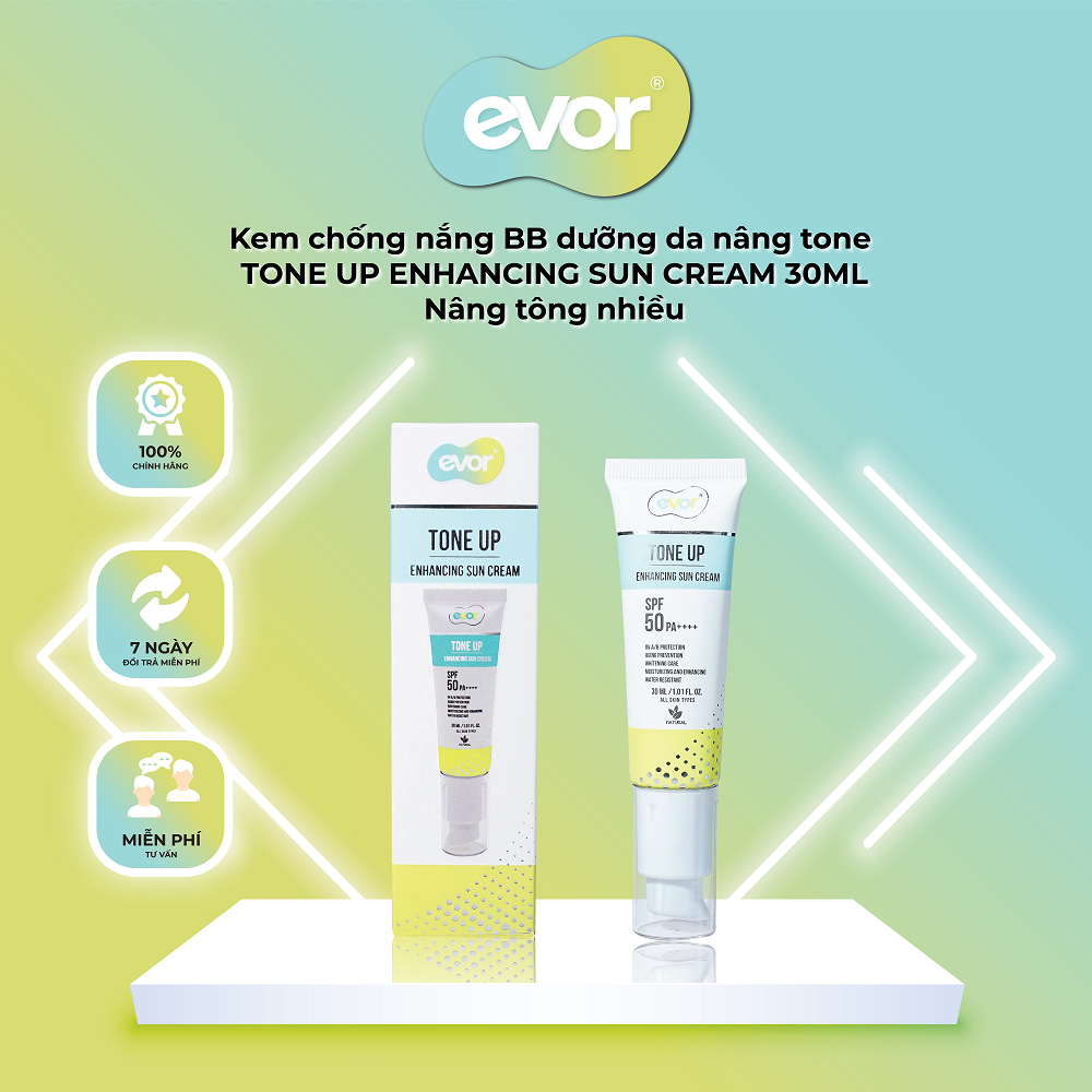 Everyday Beauty Cream Tone  Up 30ml – Kem Dưỡng Bảo Vệ Và Làm Đẹp Trong 1 Bước | EVOR