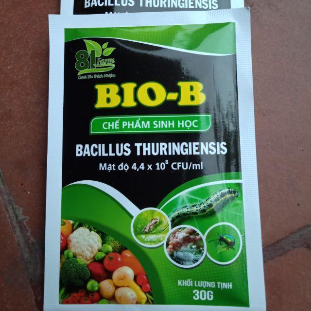 20 GÓI CHẾ PHẨM TRỪ SÂU SINH HỌC BIO-B ( gói 30gram) chuyên dùng cho các loại sâu, rầy rệp, bọ, nhện đỏ...