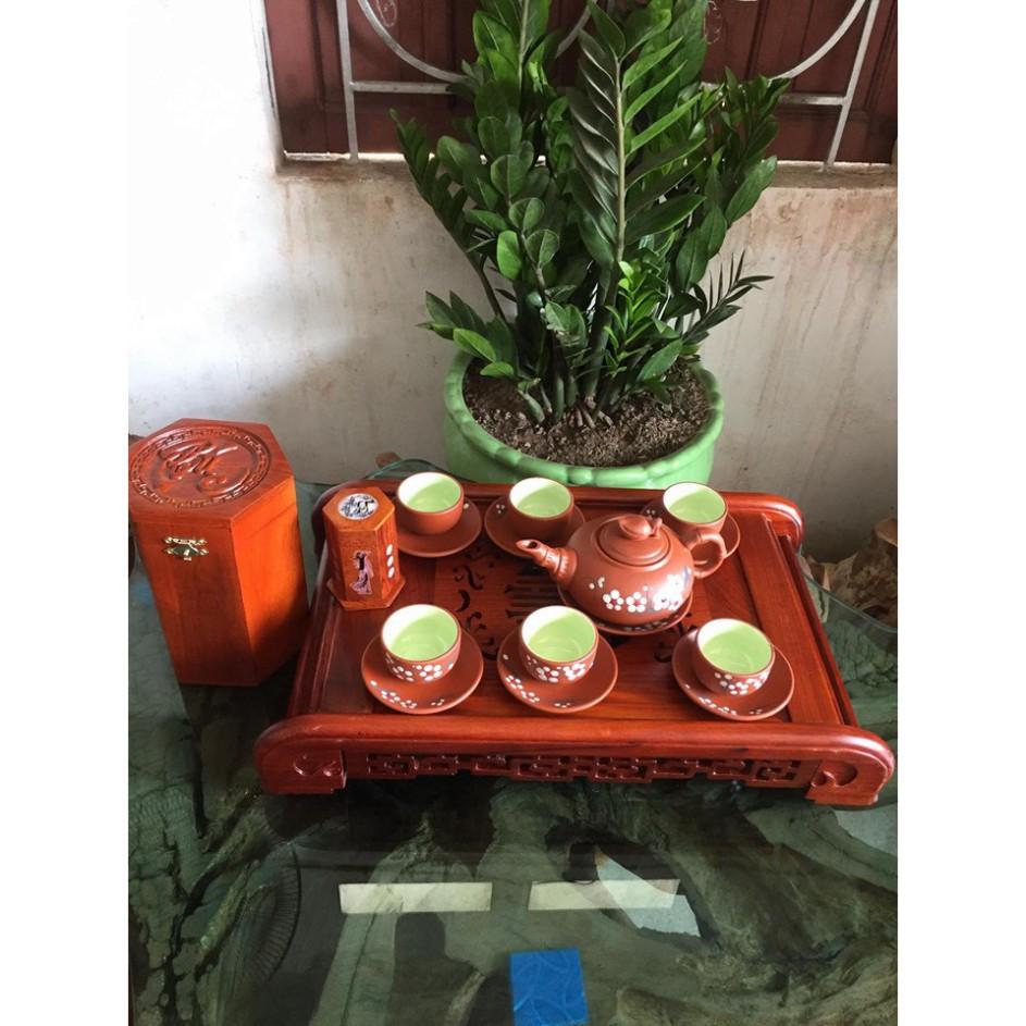Khay trà cuốn thư gỗ hương cao cấp