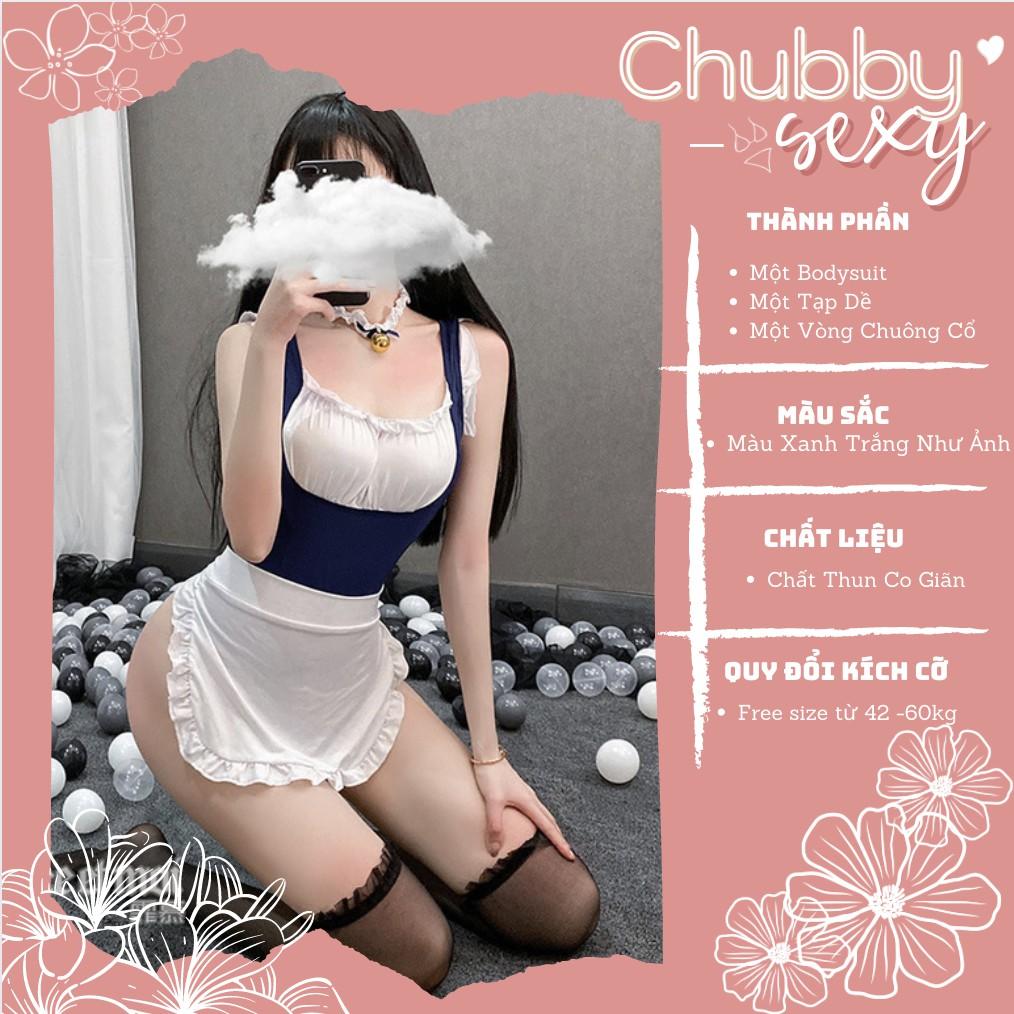 Cosplay Thuỷ Thủ Mặt Trăng - Set đồ cosplay thuỷ thủ bikini xanh băng đô trắng cực sexy quyến rũ - CPL13 - Chubby.Sexy