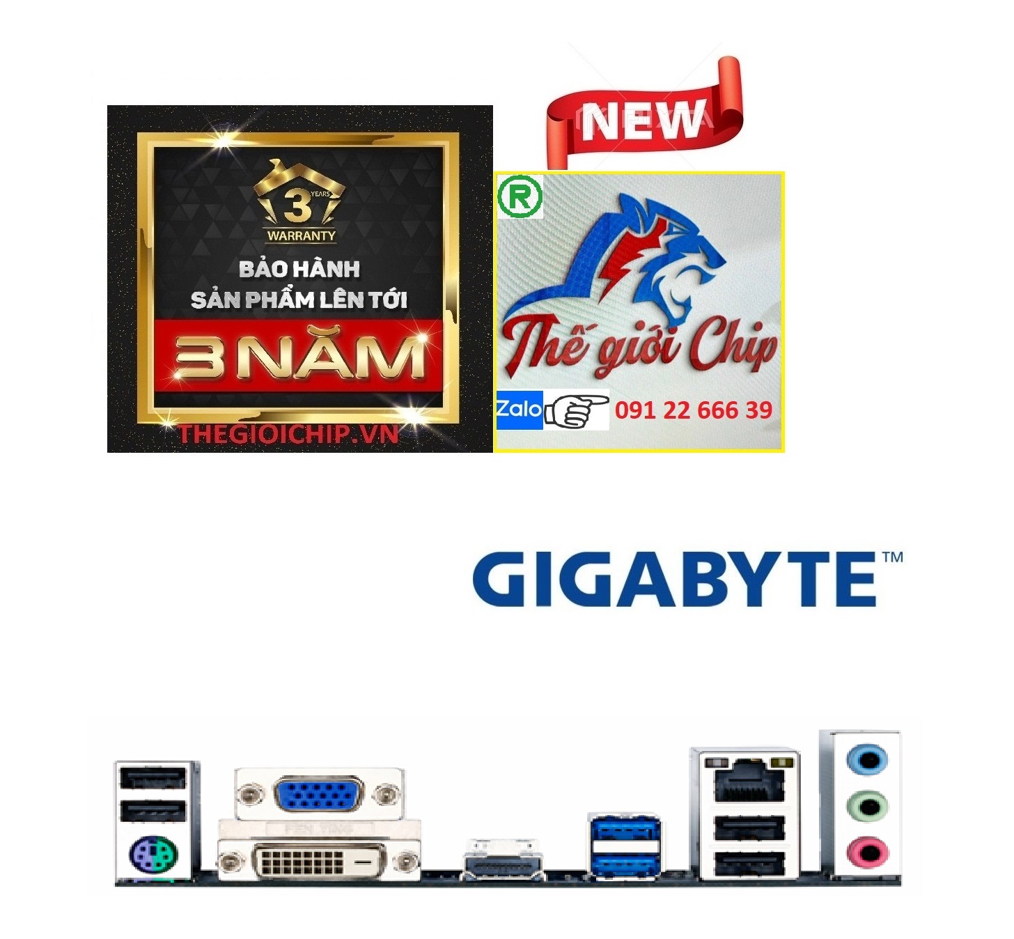 Bo Mạch Chủ GIGABYTE GA H77-DS3H HÀNG CHÍNH HÃNG