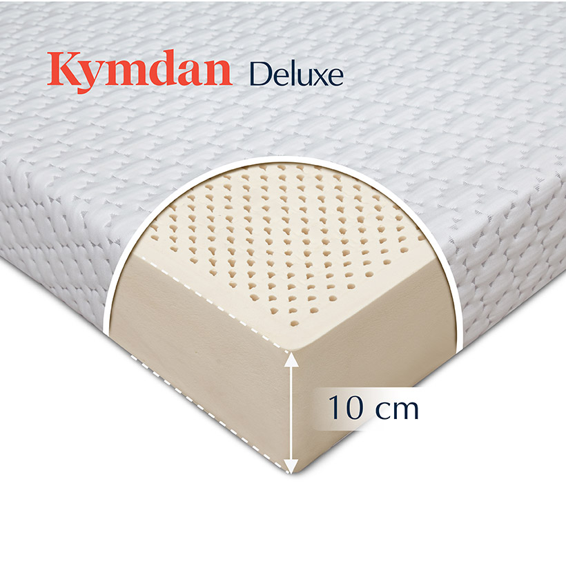 Nệm cao su thiên nhiên Kymdan Deluxe 200 x 200 x 10cm SFM