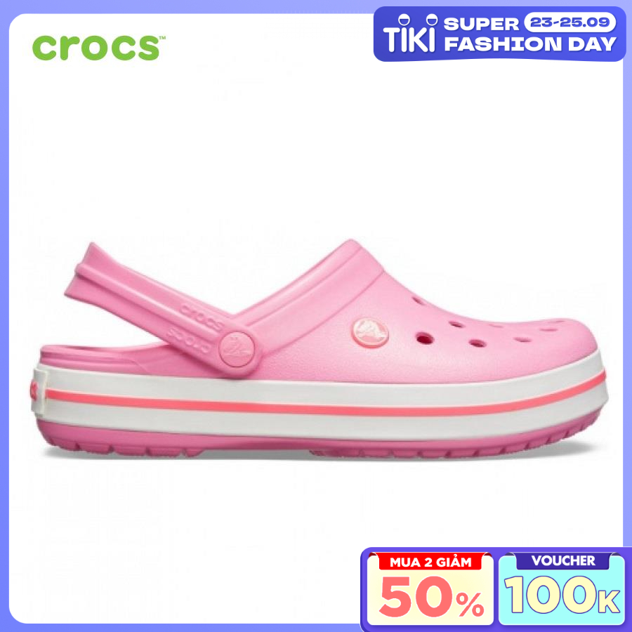 Giày  Crocs Crocband Unisex 11016 - Hồng nhạt - M8W10