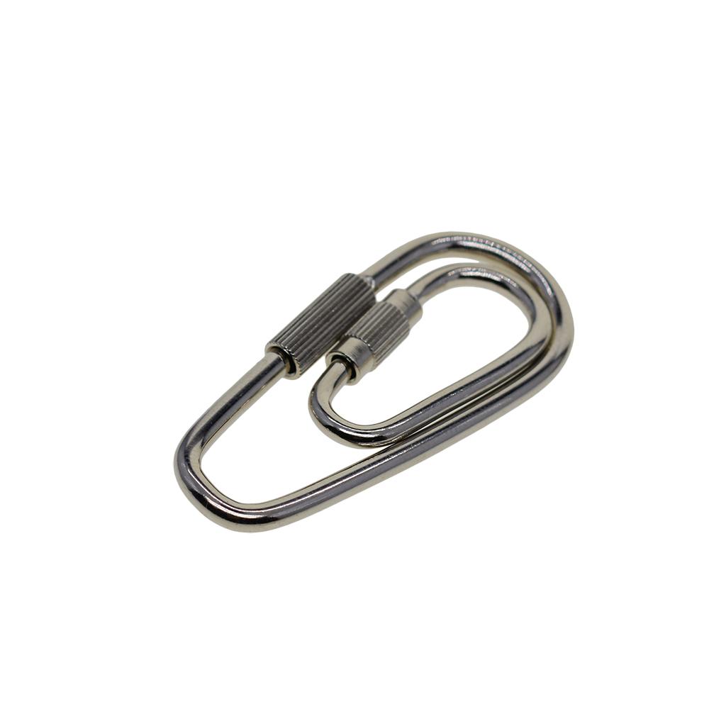 10pcs Keychain Key  Brass Screw Locking Key Chains Bag Holder