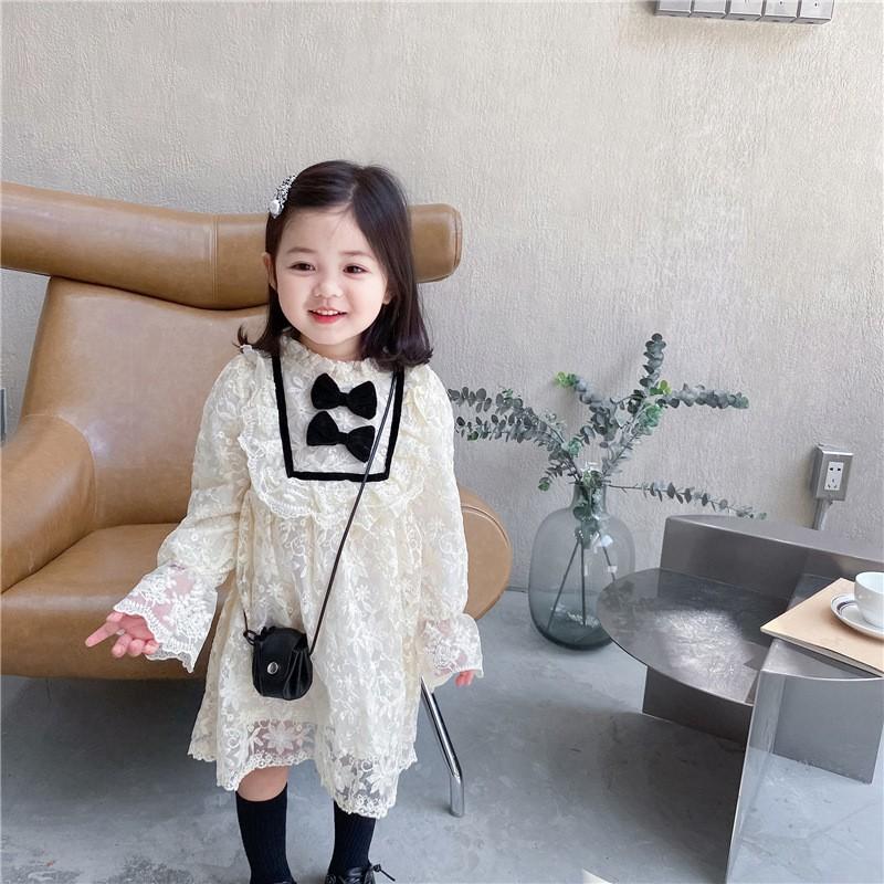 Váy đầm ren công chúa cho bé gái đi tiệc