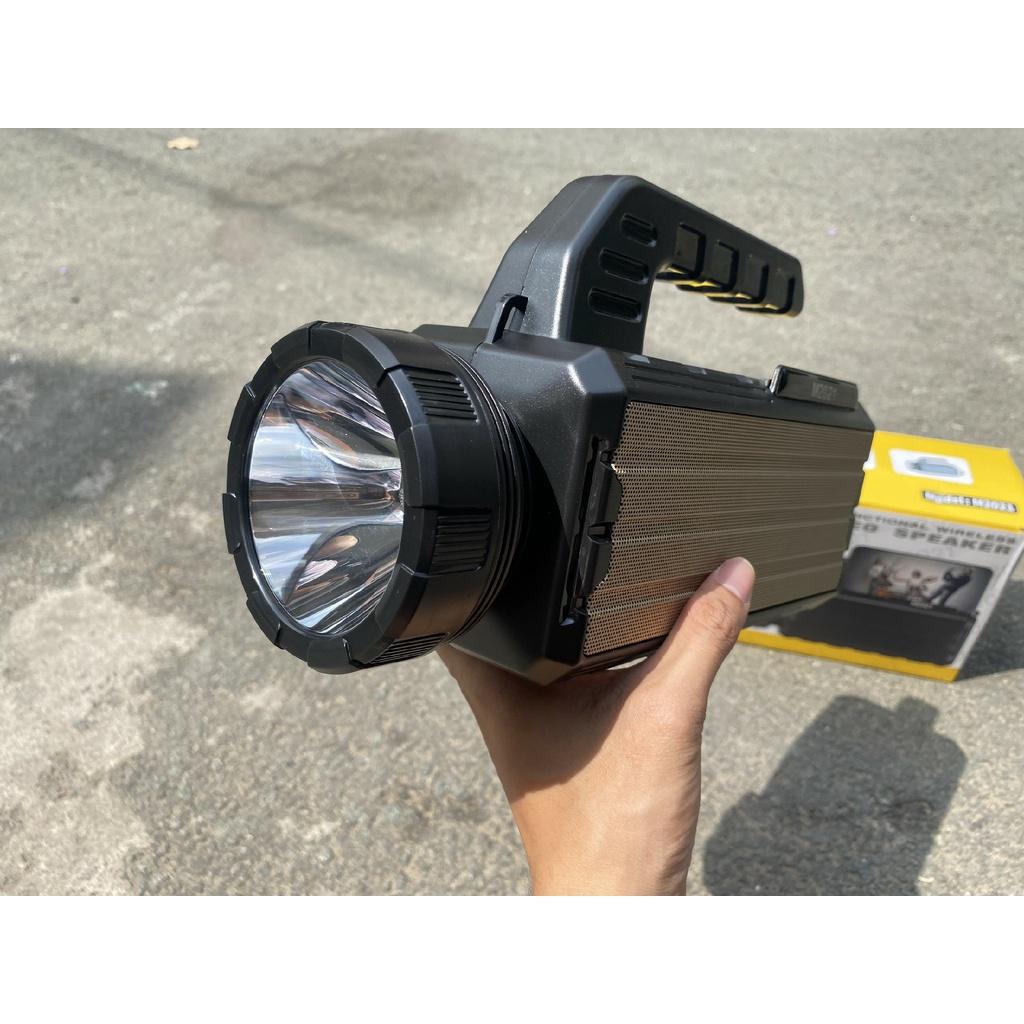 Loa Bluetooth M2021 nghe nhạc kết hợp đèn pin siêu sáng - Thiết kế hiện đại, bass trầm ấm - Đầy đủ kết nối Bluetooth